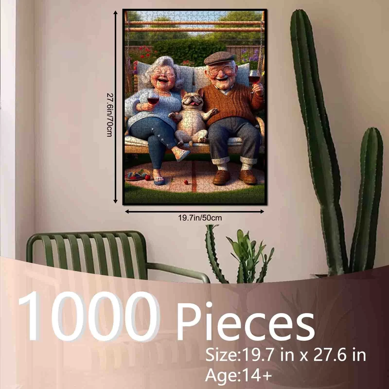 Playful Seniors - Golden Hour Companions (1000pcs)