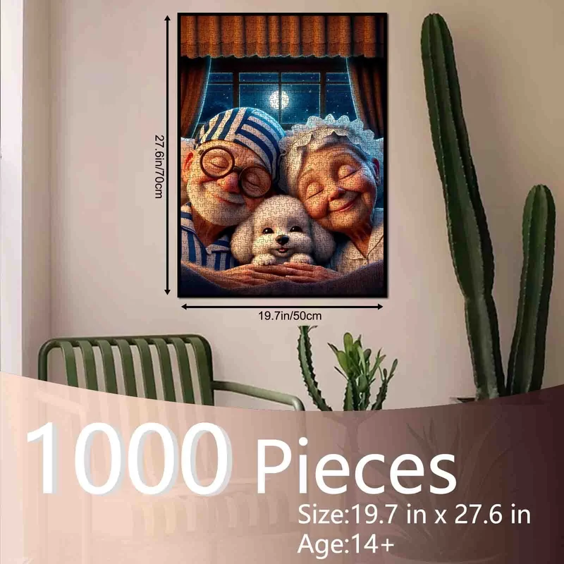 Playful Seniors - Moonlit Cozy Night (1000pcs)