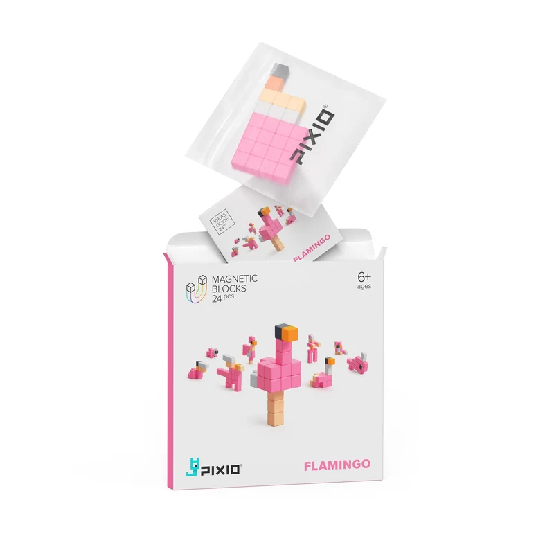 Magnetische Bausteine Flamingo