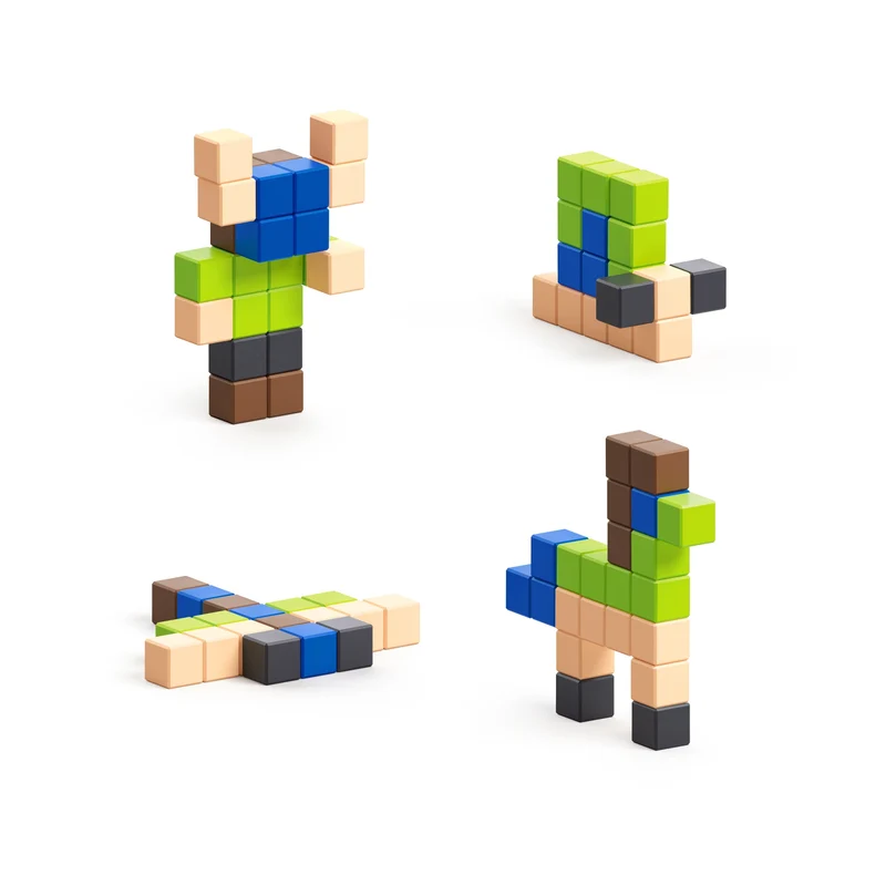 Magnetische Bausteine Man