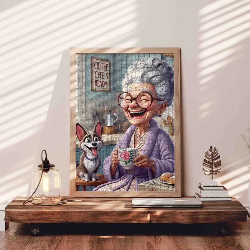 Playful Seniors - Happy Grandma Coffee Time (1000pcs)