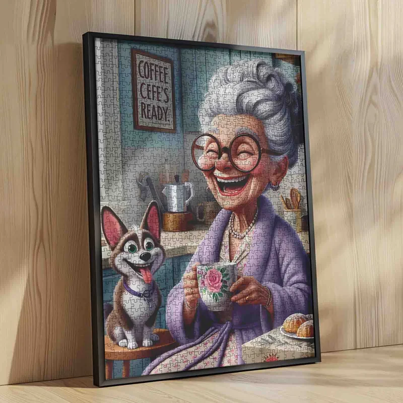 Playful Seniors - Happy Grandma Coffee Time (1000pcs)