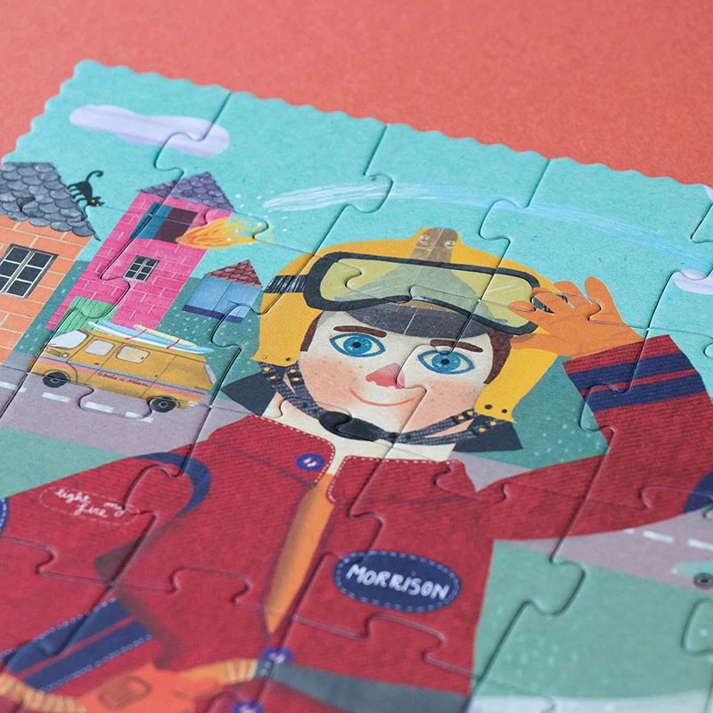 Taschenpuzzle – Feuerwehrmann, 36 Teile