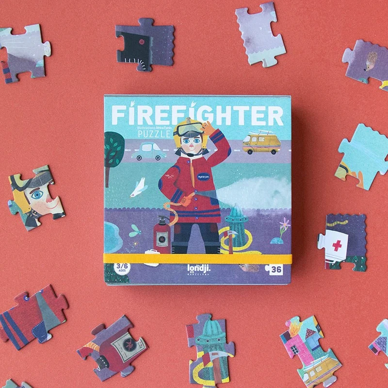 Taschenpuzzle – Feuerwehrmann, 36 Teile
