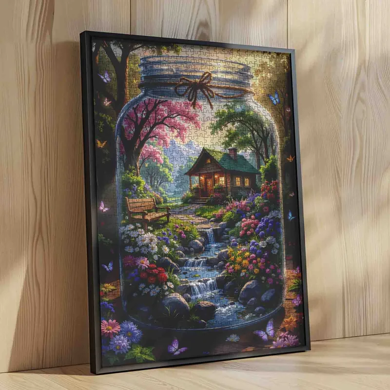 Enchanted Cottage Garden in Glass Jar (1000pcs)