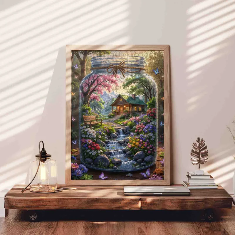 Enchanted Cottage Garden in Glass Jar (1000pcs)