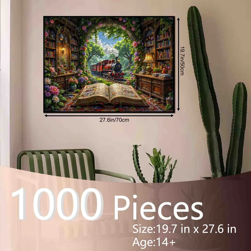 Storybook Train Through Enchanted Library (1000pcs)