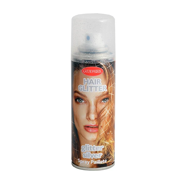 Haar Glittersrpay, silber