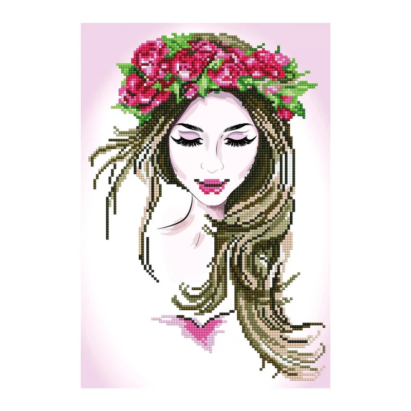 Diamond Painting Blumenhaarschmuck