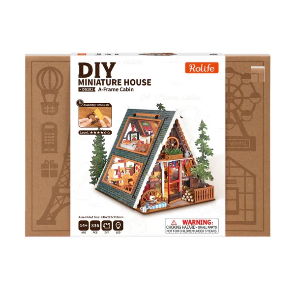 DIY Miniature House - A-Frame Cabin