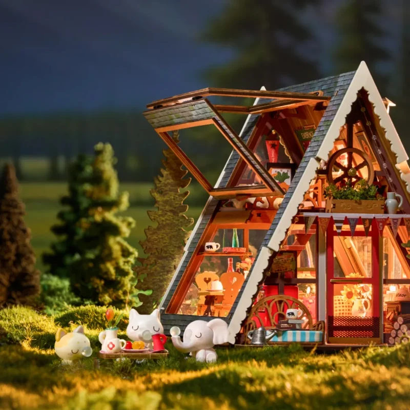 DIY Miniature House - A-Frame Cabin
