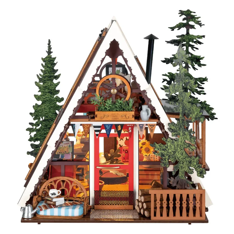 DIY Miniature House - A-Frame Cabin