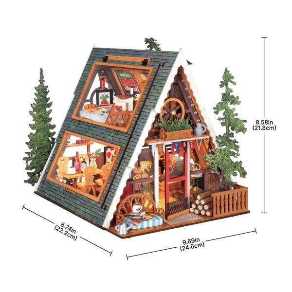 DIY Miniature House - A-Frame Cabin