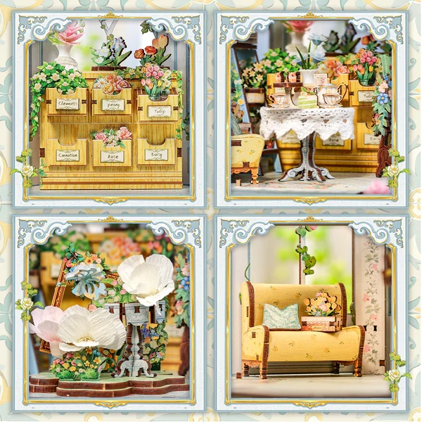DIY Miniature House - Windsor Flower House (Wood)