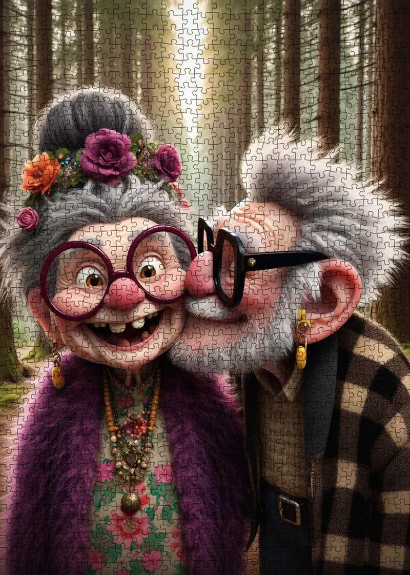 Playful Seniors - Sweet Forest Kiss (1000pcs)
