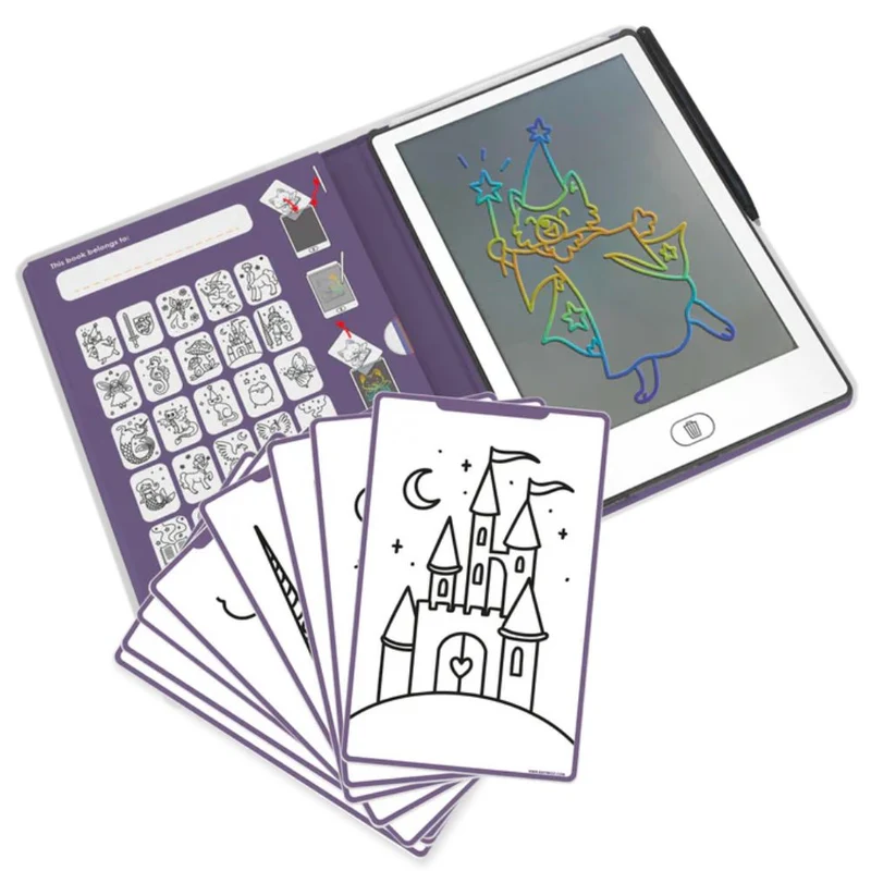 Grafiktablett zum Zeichnen mit Vorlagen Kidydraw Mini – Es war einmal vor langer Zeit