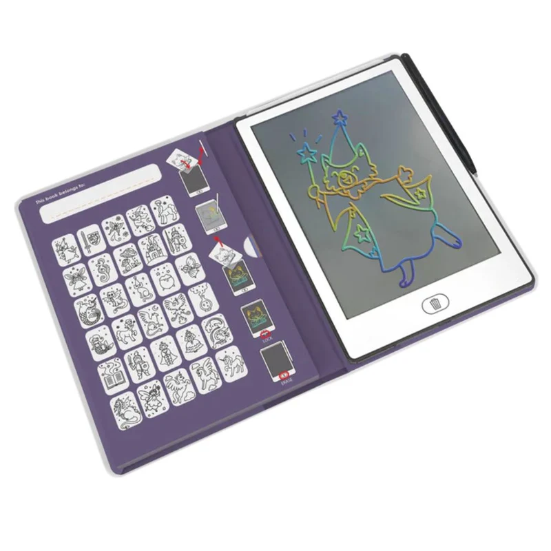 Grafiktablett zum Zeichnen mit Vorlagen Kidydraw Mini – Es war einmal vor langer Zeit