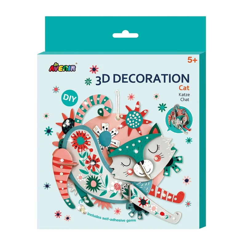 Avenir 3D Dekoration Katze