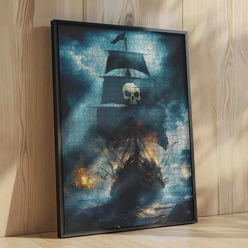 Skull Flag Pirate Warship (1000pcs)