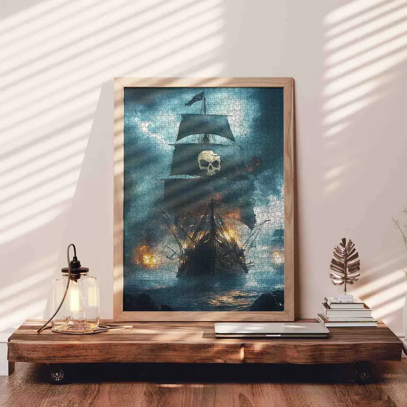 Skull Flag Pirate Warship (1000pcs)