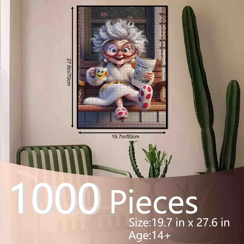 Playful Seniors - Cozy Morning Granny (1000pcs)