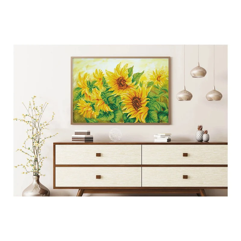 Diamond Painting Sonnenblumenfeld