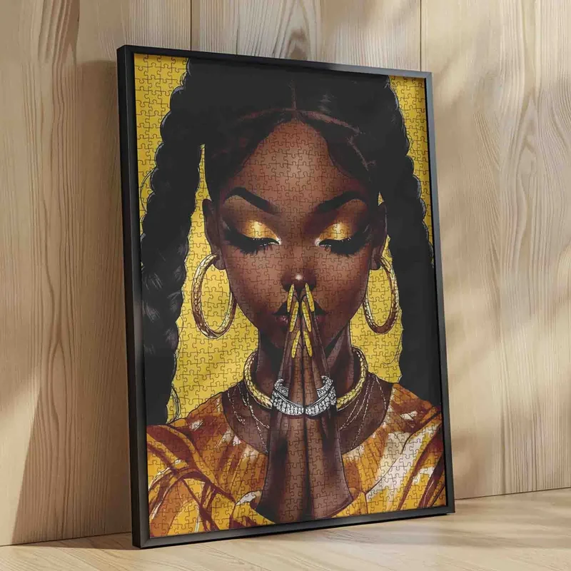 Golden Elegance African-American Beauty (1000pcs)