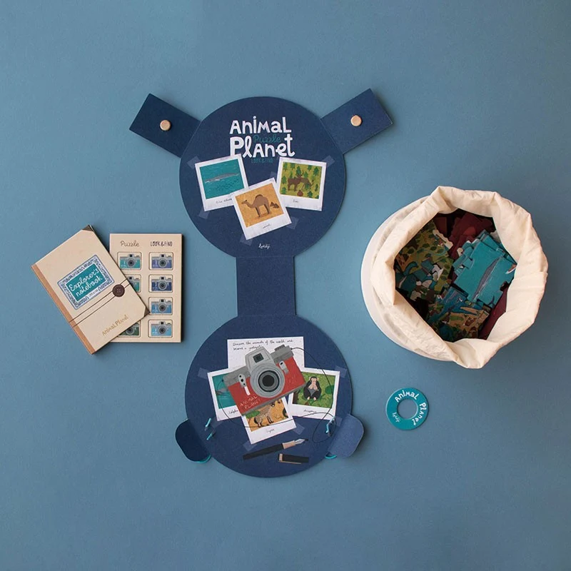 Puzzle mit Beobachtungsspiel – Animal Planet 70 Teile