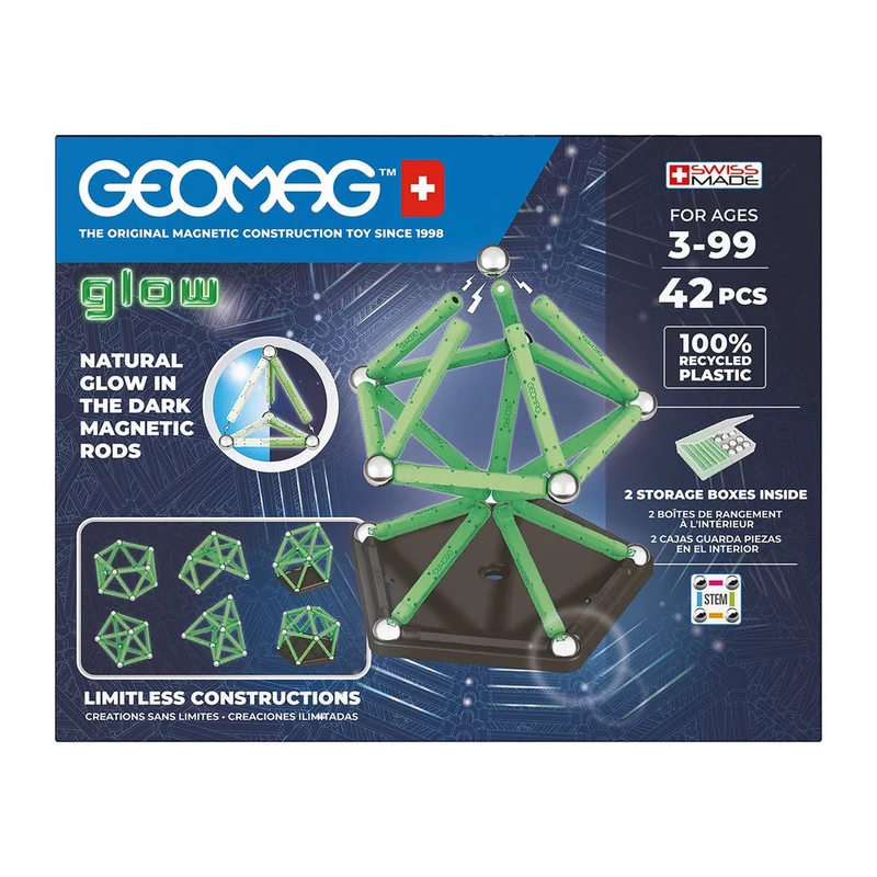 Geomag GLOW GREEN line 42 Teile