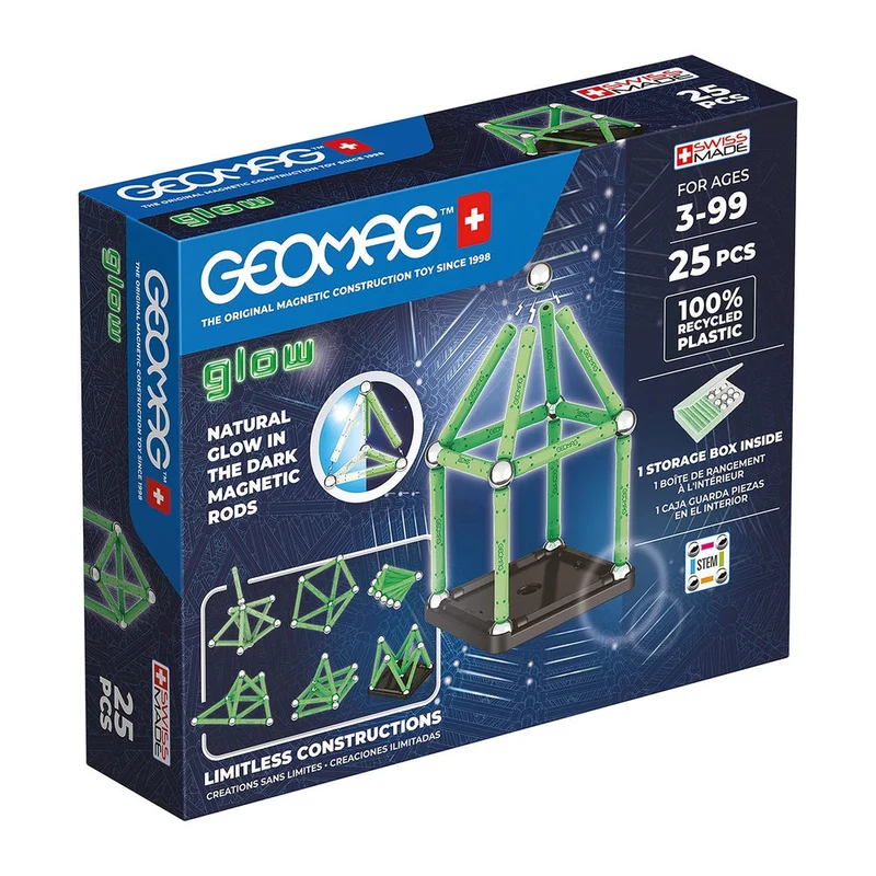 Geomag GLOW GREEN line 25 Teile