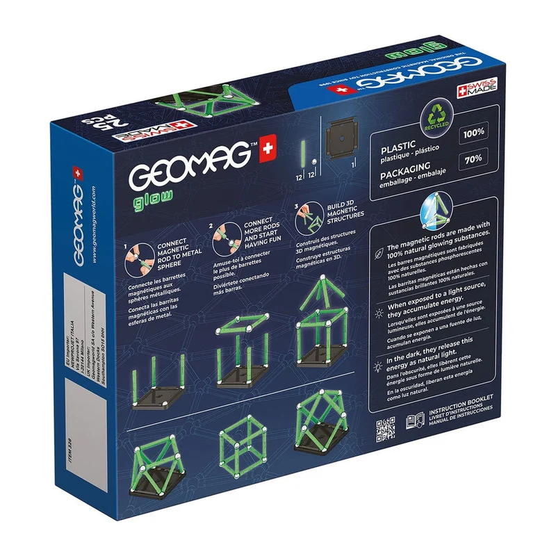 Geomag GLOW GREEN line 25 Teile