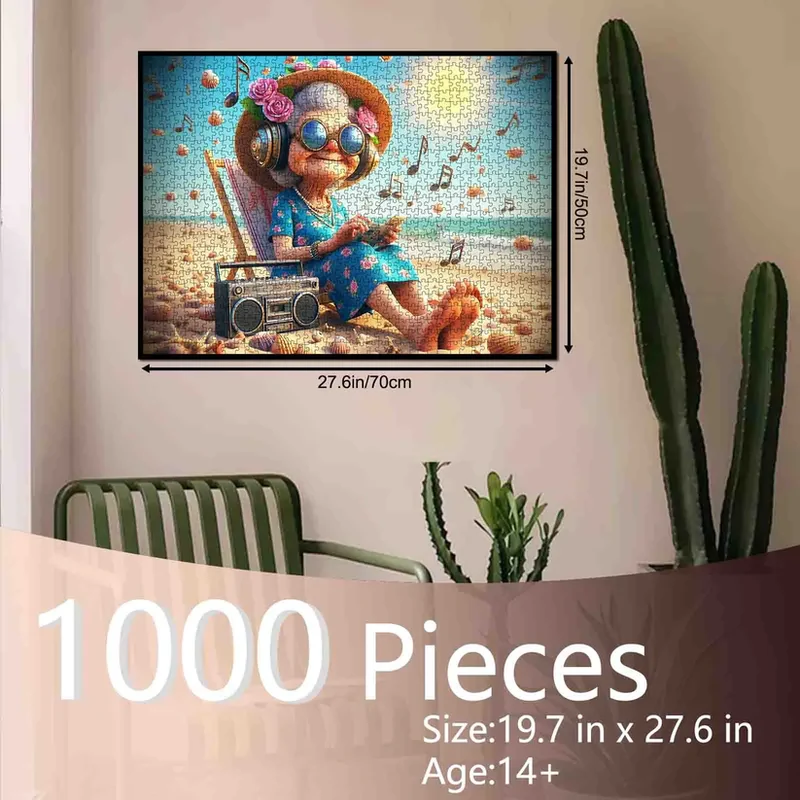 Playful Seniors - Joyful Music Beach Granny (1000pcs)