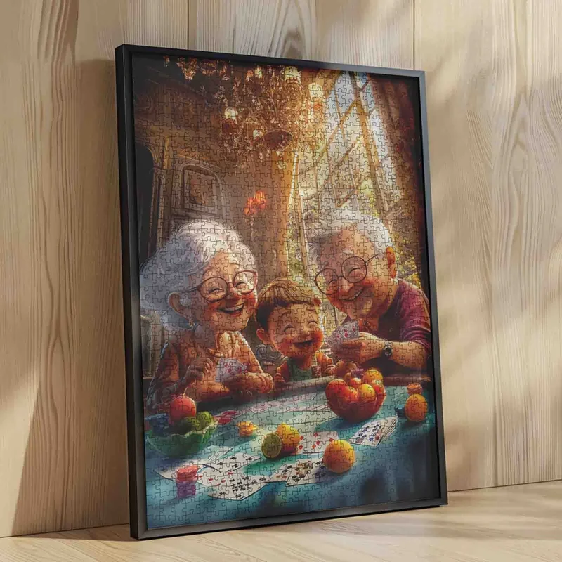 Playful Seniors - Family Card Game Gathering (1000pcs)