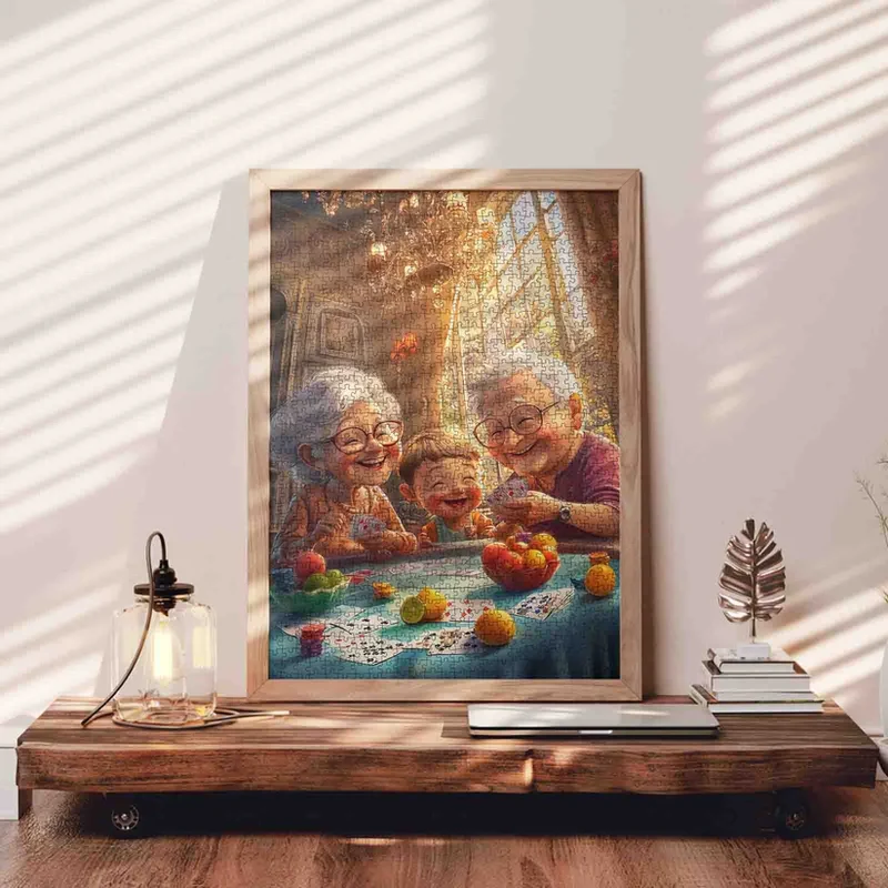 Playful Seniors - Family Card Game Gathering (1000pcs)