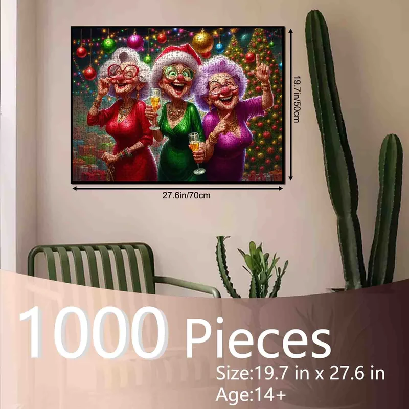 Playful Seniors - Christmas Party Joyful Senior Ladies (1000pcs)