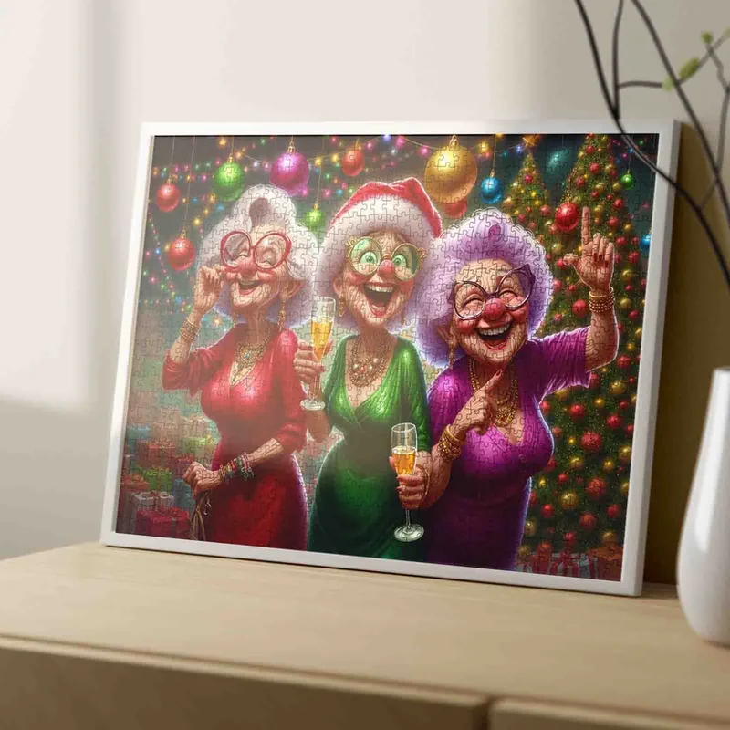 Playful Seniors - Christmas Party Joyful Senior Ladies (1000pcs)