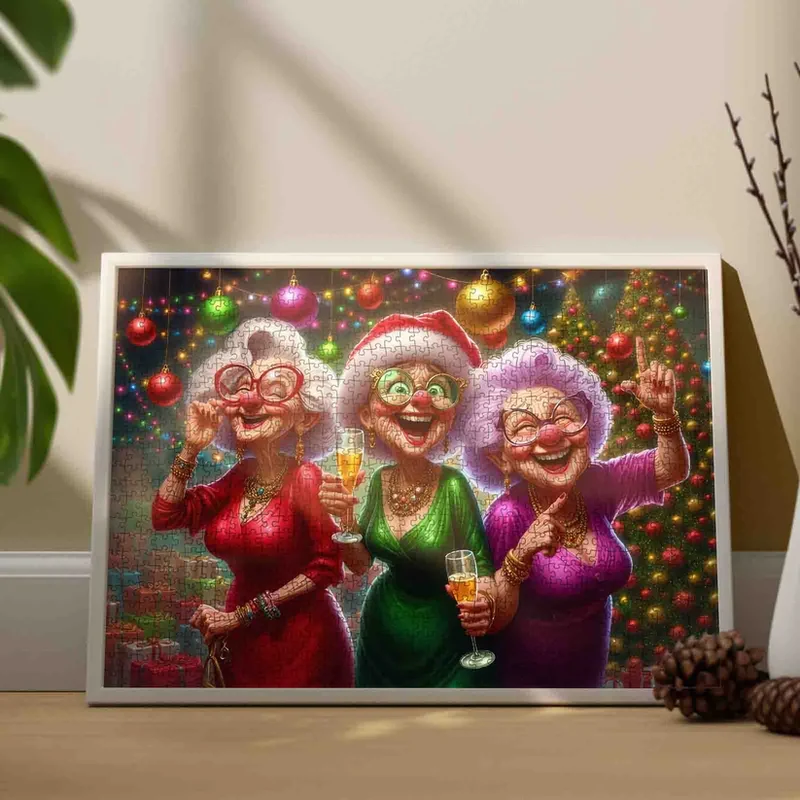 Playful Seniors - Christmas Party Joyful Senior Ladies (1000pcs)
