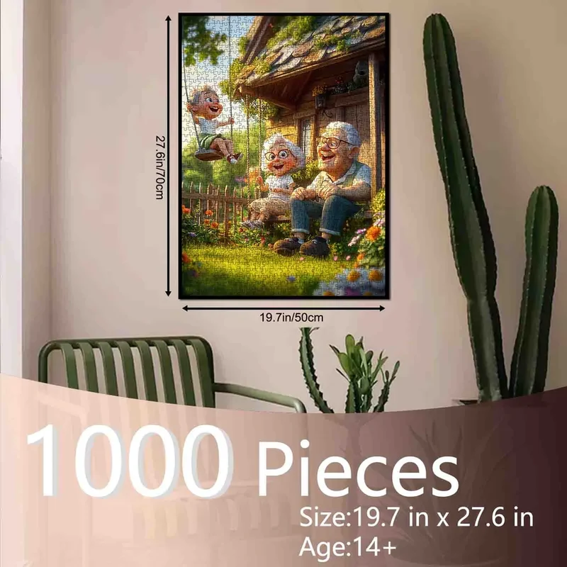Playful Seniors - Grandparents Garden Swing (1000pcs)