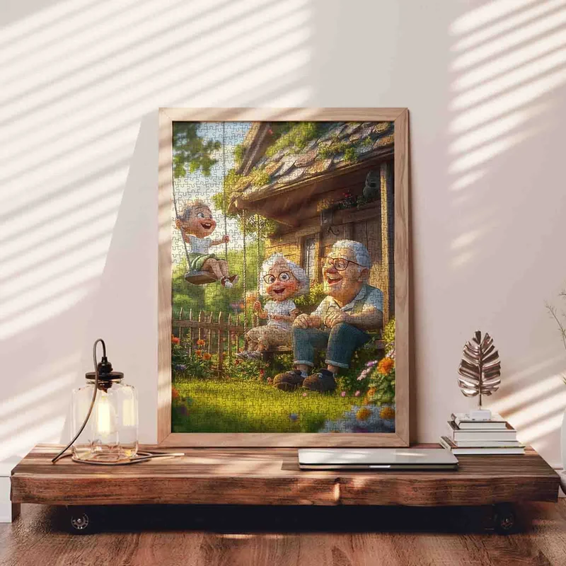 Playful Seniors - Grandparents Garden Swing (1000pcs)
