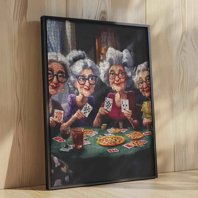 Playful Seniors - Poker Night with Grandmas (1000pcs)