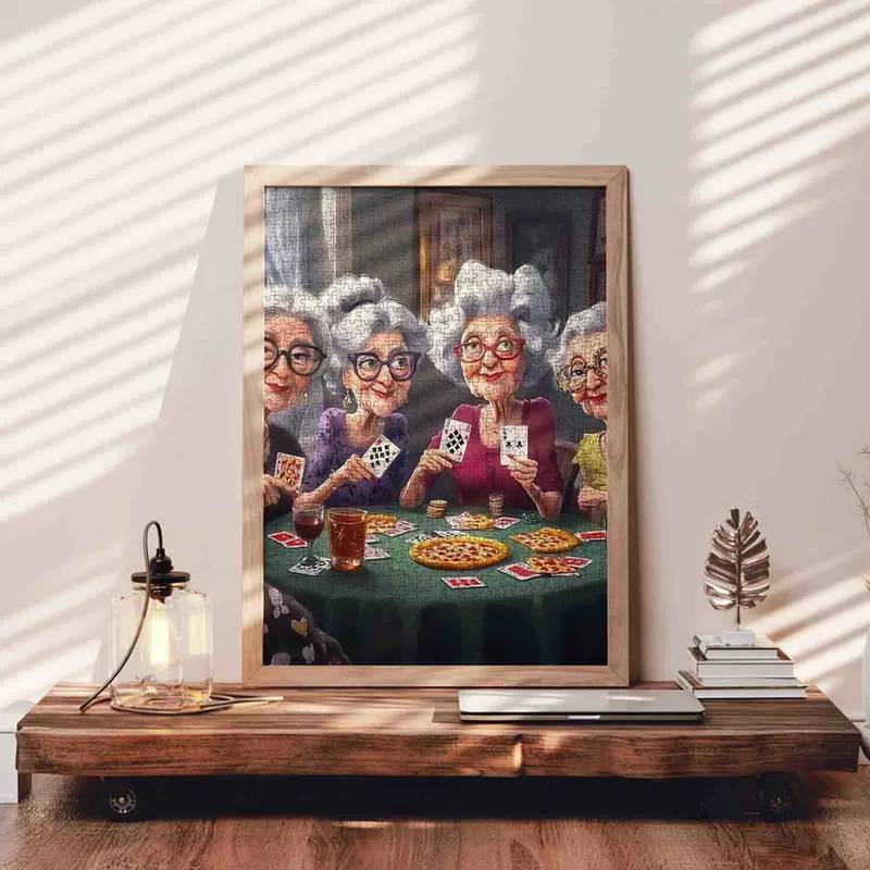 Playful Seniors - Poker Night with Grandmas (1000pcs)