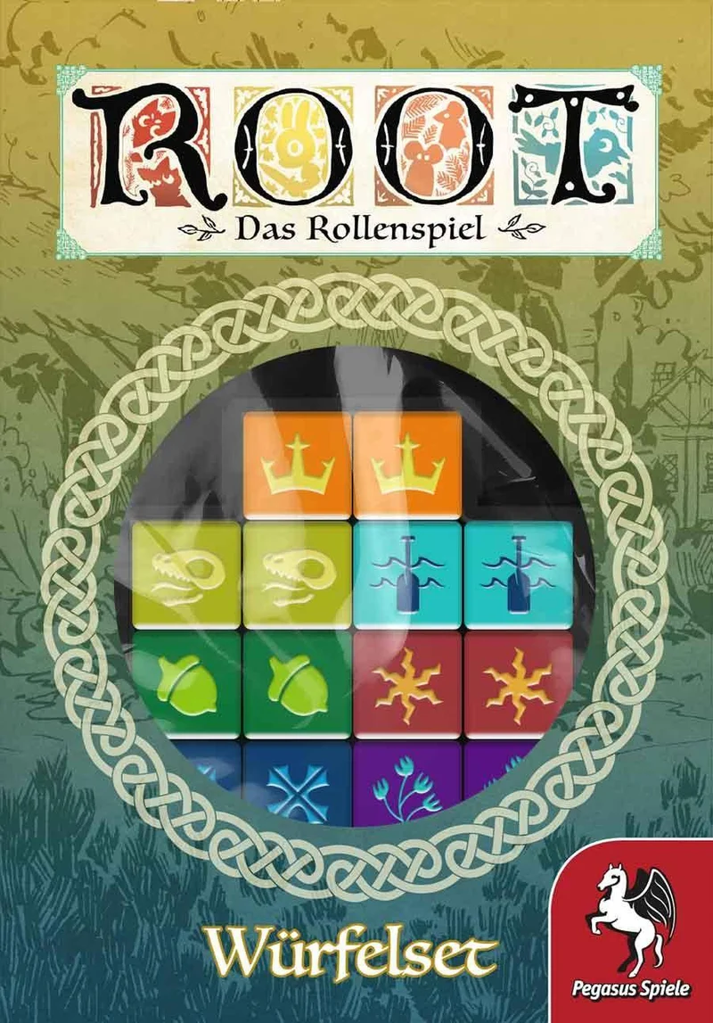 Würfelset - Root - Das Rollenspiel, deutsch