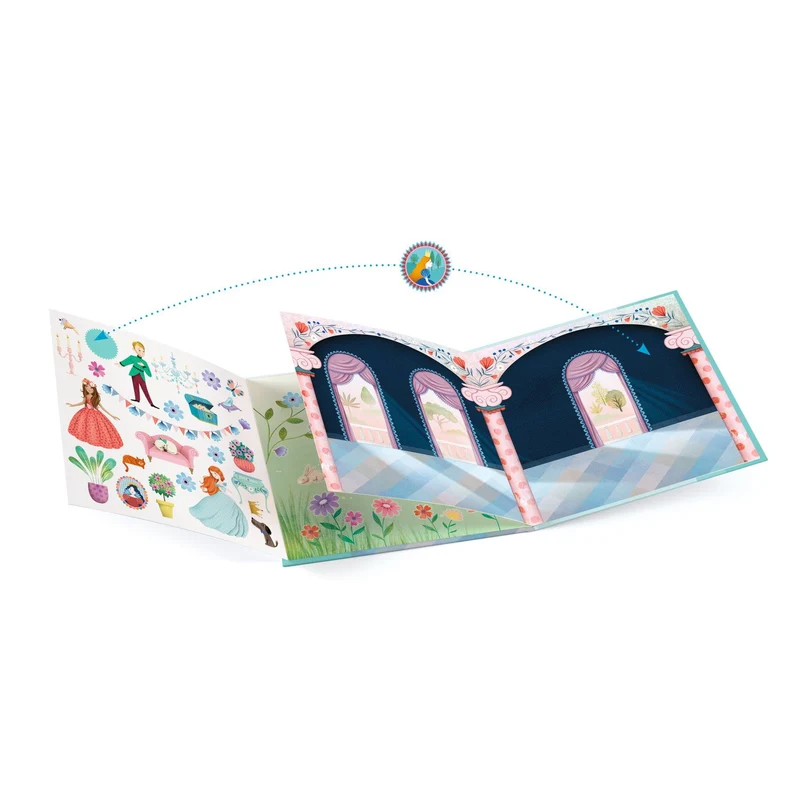 Malkasten mit Aufklebern – Prinzessinnen
