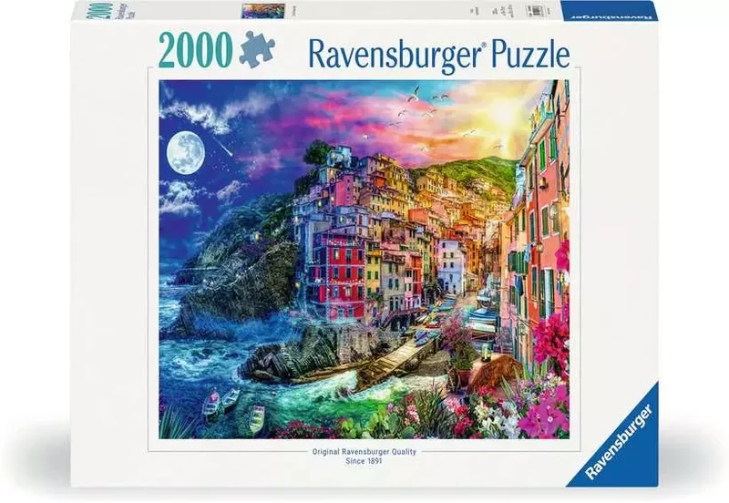 PFG Ravensburger Colorful Cinque Terre (2000pcs) (Usage/Used - PUZZLES FOR GOOD)