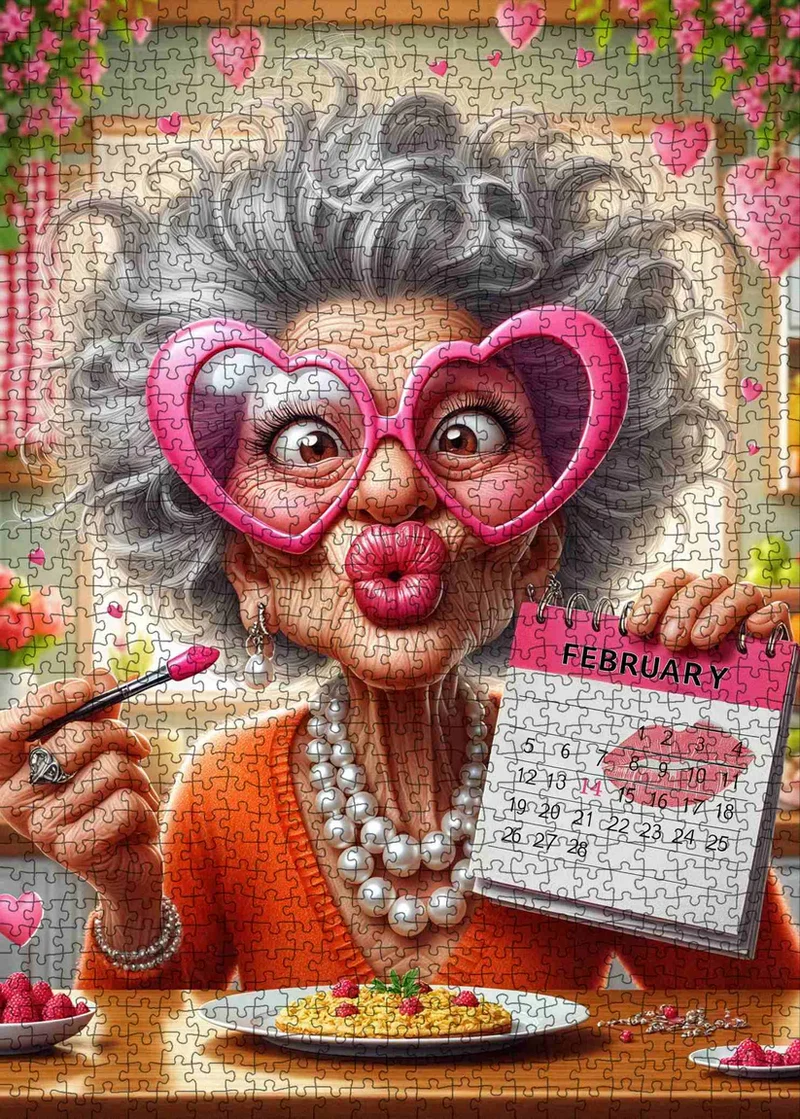 Playful Seniors - Playful February Love Granny (1000pcs)