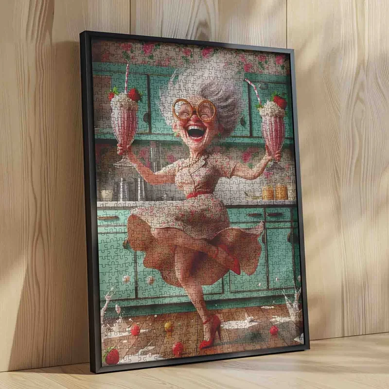 Playful Seniors - Joyful Grandma Kitchen Dance (1000pcs)