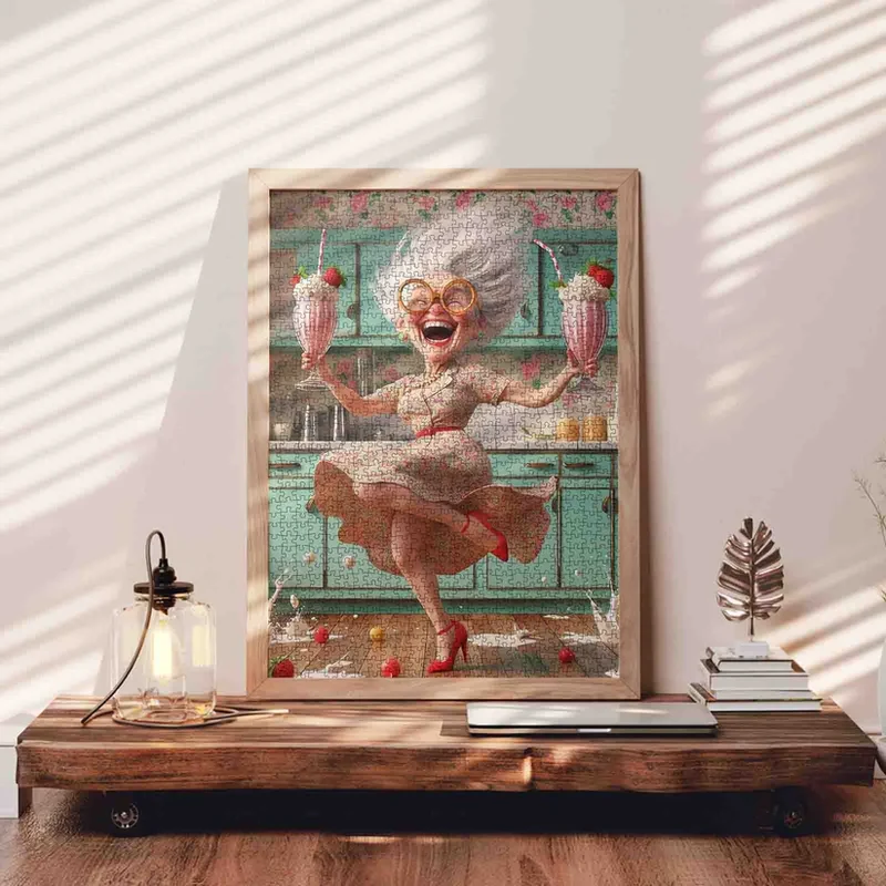 Playful Seniors - Joyful Grandma Kitchen Dance (1000pcs)