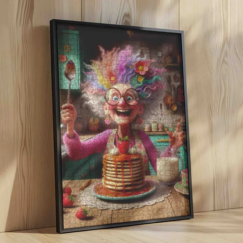 Playful Seniors - Colorful Grandma Pancake Feast (1000pcs)
