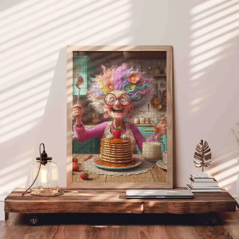 Playful Seniors - Colorful Grandma Pancake Feast (1000pcs)
