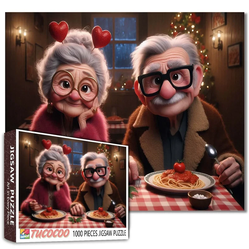 Playful Seniors - Romantic Senior Couple Dinner (1000pcs)